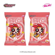 미스사사 파워퍼프걸에디션 슈퍼 쿨링 파우더시트 프리티플로럴 2개, 87g
