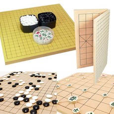 [성실한오피스] 접이식 양면 바둑장기판 장기알 바둑알 바둑판, 바둑알_대형