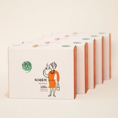 다시1369 티파우치 티필터 100매X5묶음, 5개