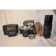 야시카 TL 일렉트로 35mm 필름 카메라 세트 DS 50mm 11.9 비비타 300mm 5.6 엑스트라, 1개