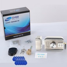 도어락 Headen스마트 카드 원격조종 잠금 가정용 문금 반응 전자 원격 관리 자물쇠열기, 내부 및 외부 스 와이프 카드 단일 헤드 잠금 방수 타입, 근접 카드 보내기 * 10