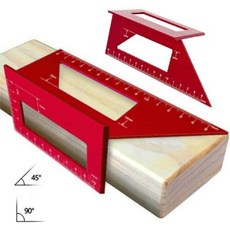 일본직발송 10. CarAngels 알루미늄 목공 금긋기 게이지 45도 90도 자 직각자 쇠붙이 목수 금긋기 공구 B, One Size_One Color, 1개, 상세 설명 참조0
