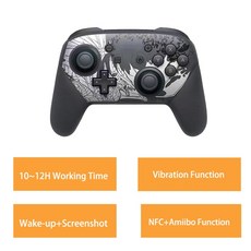 닌텐도스위치컨트롤러 무선 프로 게임 NFC 콘솔용 고품질, 1개, 5.Silver Dragon NFC