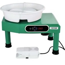 도자기 물레 체험용 물레 수업용 점토 그릇 컵 만들기, 350W/빨강/ LCD 터치 /페달