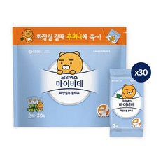 크리넥스 마이비데 카카오 화장실용 물티슈 포켓용 2매 30개입 비데티슈, 2개
