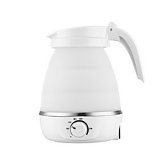 차량용전기포트 커피포트 전기텀블러 12v 24v Foldable And Portable Teapot Water Heater 0.6L 600W 110/220V Electric Ket, 05 Temperature White_03 UK