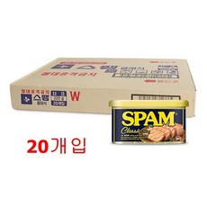 CJ 스팸 클래식 200g 20ea 식당용 매장용 업소용 대용량 햄