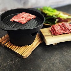 여미온 무쇠 미니 화로 그릴 세트, 1개