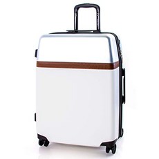 Calvin Klein Clarkson (캘빈 클라인 클락슨) 사각 하드 수트 케이스 TSA 잠금 실버 24 인치 (24 Inch White／Silver)