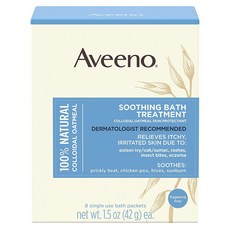 아비노 오트밀 100% 입욕제 Aveeno Bath Treatment 8팩 336g, 8팩 336g 1박스, 8개