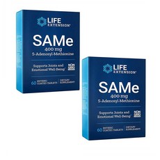 라이프 익스텐션 Life Extension Same S-아데노실 메티오틴 60정 2팩, 2개