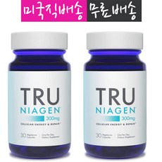 TRU NIAGEN (Nicotinamide Riboside) 니코틴아미드 고급 NAD+ 부스터 |비타민 Vitamin B3 300mg 30cap 3개월분(하루 1정), 2개