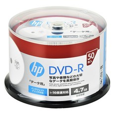 DVD-R 4.7GB DHR47JP50SH1 휴렛 팩커드(HP) 1회 기록용 50장 잉크젯 프린터 대응, 1개