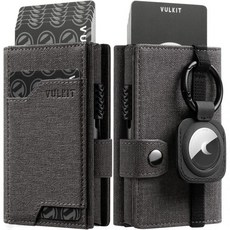  VULKIT 팝업 지갑 에어태그 홀더 RFID 차단 카드 홀더 그레이 