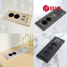 회전 2구 3구 2USB 충전 빌트인콘센트 매립형 홈카페 설치 멀티 전원선, 01_202M-다크그레이, 1개