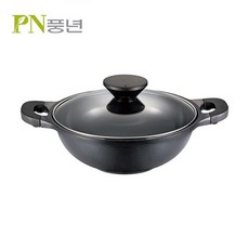 PN풍년 펄블랙 주물 IH 냄비 PPBC32CL(IH), 32cm, 혼합색상, 1개