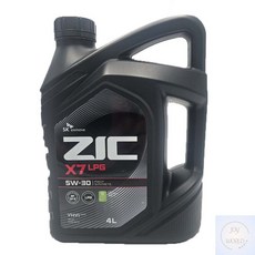조이월드 합성 엔진오일 지크 X7 4L LPG 전용 가스차 전용 자동차엔진오일 LPG엔진오일, 1개