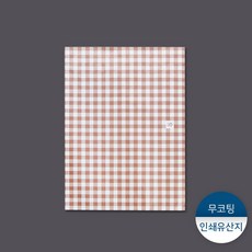 패킹콩 인쇄유산지 - 체크브라운, 50장, 1봉