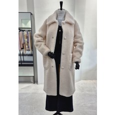 시슬리 인조 롱 무스탕코트(SALE38361)