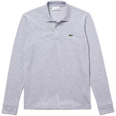 일본배송 LACOSTE(라코스테)폴로 셔츠 클래식 피트 긴 소매 카노코 테니스 골프 남성 남성용 L1313 silve