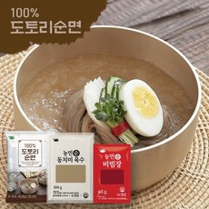 [KT알파쇼핑]김영근 명인의 100%도토리면 12팩 (동치미육수 6 + 비빔장 6)