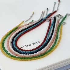 [7컬러세트] Gemstone Simple Anklet 천연석 심플 발찌 (Silver 925)