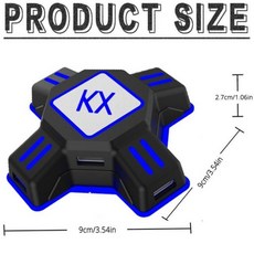 엑스박스패드 교체 하우징 케이스 액세사리 XBOX컨트롤러 PS4 컨트롤러 키보드 마우스 어댑터 KX USB 게임 패드 변환기 Xbox One Nintendo Switch For P, Black, CHINA