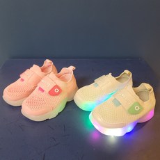 [아가방] 논현점*반짝반짝 LED 인기쟁이 운동화/니트소재 겉감으로 편안한 운동화/벨크로스타일로 신고벗기편한 운동화/아가방 초특가
