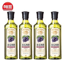 해표 포도씨유, 900ml, 4개