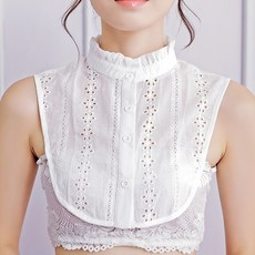 여성 순면 넥케이프 레이스카라 페이크 카라 성 순면 넥케이프 레이스카라 페이크 카라