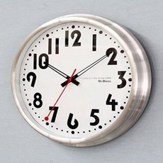 원형메탈 소음적은 오피스 심플 벽시계 부모님선물 홈데코 선물용시계 클락, 단일색상