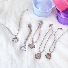 샤이니유 스누피 찰리 루씨 샐리 우드스탁 써지컬스틸 미아방지팔찌 목걸이 아기돌선물 케이스무료증정, 기본체인, (팔찌)13+3cm