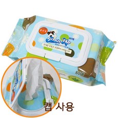 알로에 향균 강아지전용 물티슈 5개 애견용품 몸티슈, 낱개