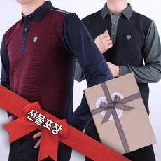 2개입 남성 봄 가을 겨울 긴팔 티셔츠 남자 기념일선물 40대 50대 남자 아버지 생일선물