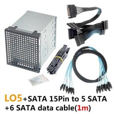 나사가 있는 하드 드라이브 디스크 인클로저 어댑터 SATA SAS HDD 케이지 랙 3x5.25 인치-5x3.5 인치, 03 Option11, 한개옵션2