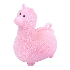 알파카 실리콘 라마요요 돌기 인형 복어 핫템, 핑크(대형), 1개