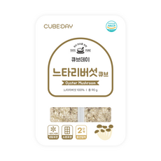 큐브데이 느타리버섯 큐브 2단계(중기 중간입자 2~3mm) 다진 야채 채소 토핑 죽, 1개, 90g