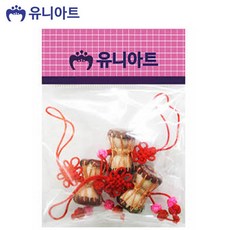 [ie2493:d]W55A5FA유니아트 (매듭) 3500 전통 장구 (빨강) (3개입)(eu2494:cf)