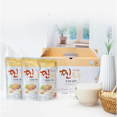 국산콩100% 맷돌로 갈아만든 무가당 찐두유, 190ml, 32개