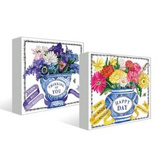 몰리 해치 부케북 베스트 2종 : Happy Day + Thinking of You : Uplifting Editions / A Bouquet in a Book, Abrams Noterie