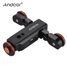 Andoer L4 PRO Camrea Dolly 미니 전동 달리, [01] Black, 블랙, 1개