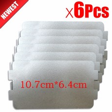 10.7cm x 6.4cm 예비 부품 두꺼운 운모 플레이트 전자 레인지 시트 Galanz Midea Panasonic LG 등 마그네트론 캡 6 개, 한개옵션0