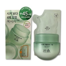 한율 어린쑥 수분진정크림 55ml 기획 (+45ml 리필 증정), 1세트