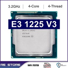 중고 Xeon E3 1225 V3 프로세서 3.2GHz 쿼드 코어 CPU 8M 84W LGA 1150, 02 CPU
