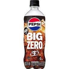 산토리 펩시 생 빅 제로 레몬 BIG ZERO LEMON 탄산 음료 PEPSI 콜라 600ml×24개, 24개, 600ml