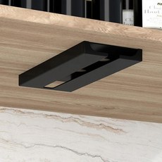 주방 캐비닛 아래 펀칭 거치대 와인 유리 랙 다기능 분류 컵 걸, 1.Black, 1개