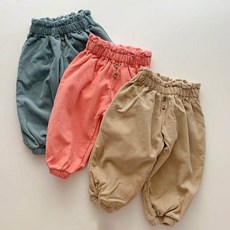 유아 바지 겨울 데일리 등원룩 밴딩 기모 아기 아동 여아 남아 마이골덴팬츠