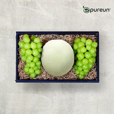 [이푸른] 명품 메론 혼합선물세트 4호(샤인머스켓 2수+허니듀메론 1수 3kg 내외), 1개