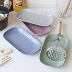 cocooning 아기 유아 어린이용 실리콘 흡착 식판 접시 그릇 모음, 타원접시, 다크그린
