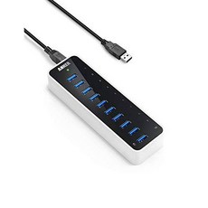 Anker [Upgraded Version] USB 3.0 초고속 10-Port 허브 포함 하나의 BC 1.2, 상세내용참조